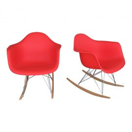 Pair of Eames Style Rocking Chairs