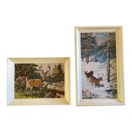 Vintage Paint by Numbers Nature Scenes - A Pair