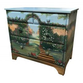 Handpainted Four Drawer Dresser