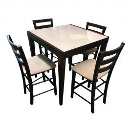 Calligaris Expandable Bar Table + Four Stools