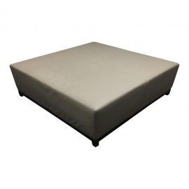 Oversized Leather Ottoman by Christian Liaigre, for A.Rudin. Original Price: $5,000.00