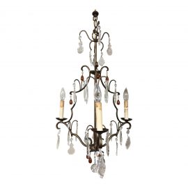 Currey & Company Iron - Crystal Chandelier