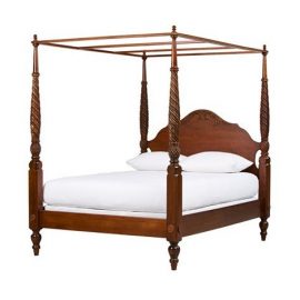 Ethan Allen Montego Canopy Queen Bed Original Price: $2,599.00