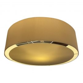 Large Round Corrugated Drum Pendant Light