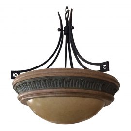 Faux Alabaster Pendant Light