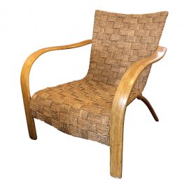Raffia Rope & Wood Armchair