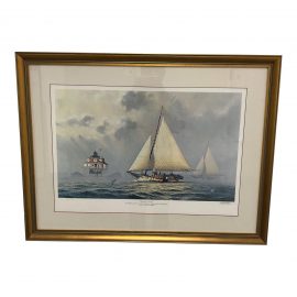 Framed & Signed John Morton Barber Yacht Print