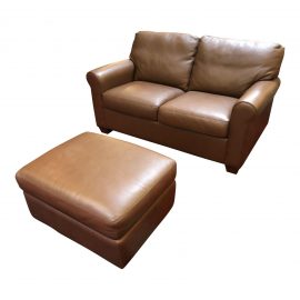 American Leather Savoy Loveseat & Ottoman. Original Price: $4,299.00