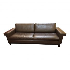 Ted Boerner for Design Within Reach Leather Sofa. Original Price: $4,500.00