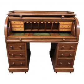 Antique English Cylinder Desk. Original Price: $5,500.00