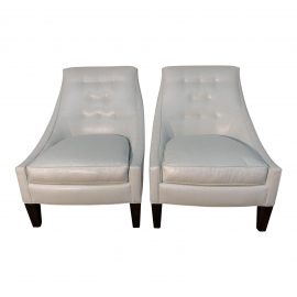 Williams-Sonoma Modern Chloe Chairs - a Pair. Original Price: $3,300.00