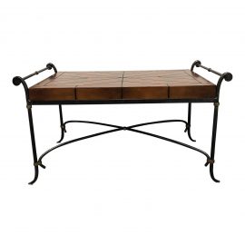 LaBarge Wood & Metal Coffee Table