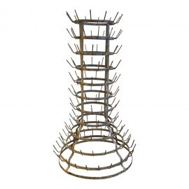 Antique French Egouttoir Wine Bottle Rack