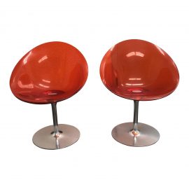 Philippe Starck Eros Chairs for Kartell - A Pair. Original Price: $1,650