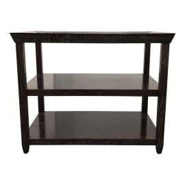 Custom Black Oak Side Table. Original Price: $1,944.00