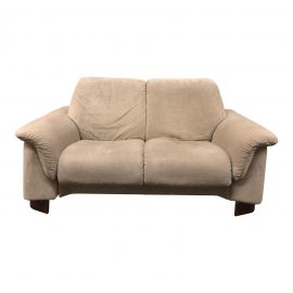 Ekornes Stressless Paradise Microfiber Reclining Loveseat. Original Price: $2,995.00