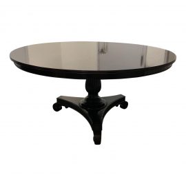 Colonial Style Round Mahogany Pedestal Dining Table. Original Price: $8,318.00