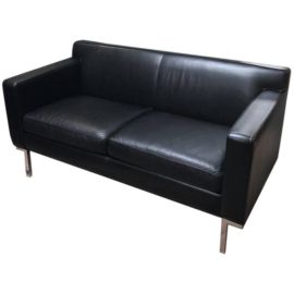 Design Within Reach by American Leather Ted Boerner Theatre Two-Seat Sofa. Original Price: $4,495