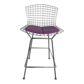 Harry Bertoia for Knoll Magenta Counter Height Stool. Original Price: $1,295.00