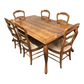 Fremarc Chateau/Country Dining Set - Set of 7. Original Price: $16,000.00