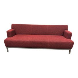 Krug Ruby Red Boucle Sofa. Original Price: $4,000