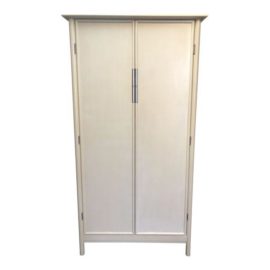 Baker Ivory Matte Lacquer Armoire. Original Price: $2,940.00