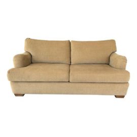 Custom Made Two Cushion Beige Sofa