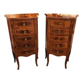 Italian Marquetry Chests - A Pair