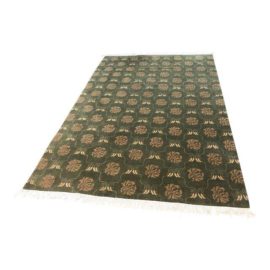 Vintage Tibetan Area Rug 6′ × 9′4"