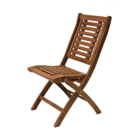 Lonnie Eucalyptus Folding Side Chair by Outdoor Interiors