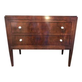 Transitional Thomas O'Brien for Hickory Chair Co. Mahogany Two Drawer Hall Chest