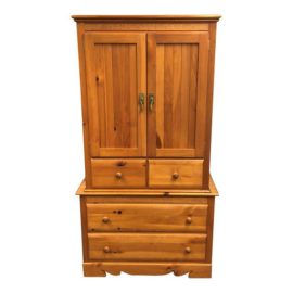 Master Craft Knotty Pine Armoire