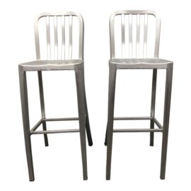 Crate & Barrel Delta Barstools - a Pair. Original Price: $400