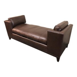Williams-Sonoma - Home Leather Presidio Settee. Original Price: $4,695