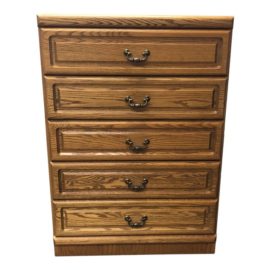 Vintage Five Drawer Highboy