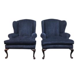 Century Furniture Wingback Chairs - A Pair
