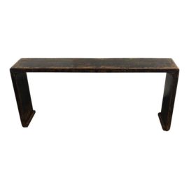 Asian Black Wooden Alter Table/Console