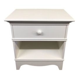 Crate & Barrel Traditional White Nightstand