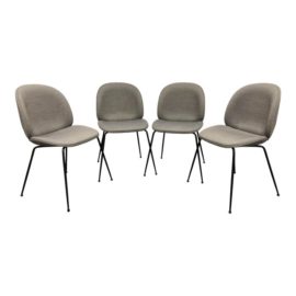 NEW Modern Gubi Metal Beetle Chairs - Set of 4. Original Price: $4,760.00