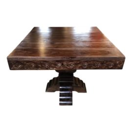 Contemporary Rustic Handcarved Dining Table. Original Price: $2,349.00