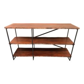 Roost Industrial Reclaimed Wood 3-Tier Shelf