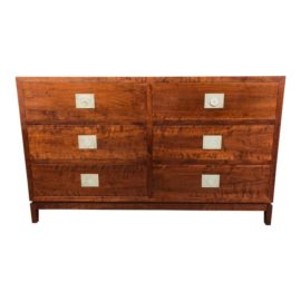 Asian Modern Modern The Big Pagoda Six-Drawer Walnut Dresser. Original Price: $4,500.00