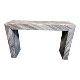 Contemporary Italian Marble Console Table. Original Price: $4,585.00