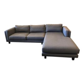 Room & Board Charcoal Holden Sectional - 2 Pieces. Original Price: $3,698.00