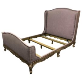 Queen Size Ralph Lauren Ile Saint-Louis Lilac Bed Frame. Original Price: $2,400.00