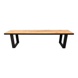 Industrial West Elm Metal and Wood Bench