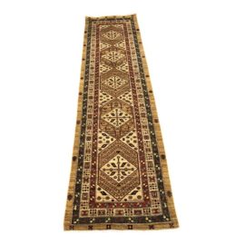 Tribal Cliffside Handwoven Wool Rug Runner - 2′7″ × 9′10″