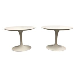 Contemporary Knoll Saarinen Side Tables - a Pair