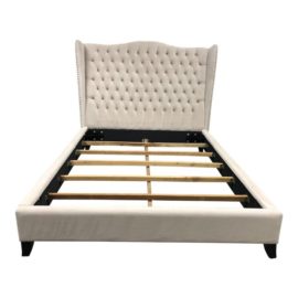 Z Gallerie - Jameson Pearl Microfiber Queen Bed. Original Price: $1,299