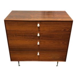 Mid-Century Modern George Nelson for Herman Miller Thin Edge Four-Drawer Palisander Chest. Original Price: $10,429